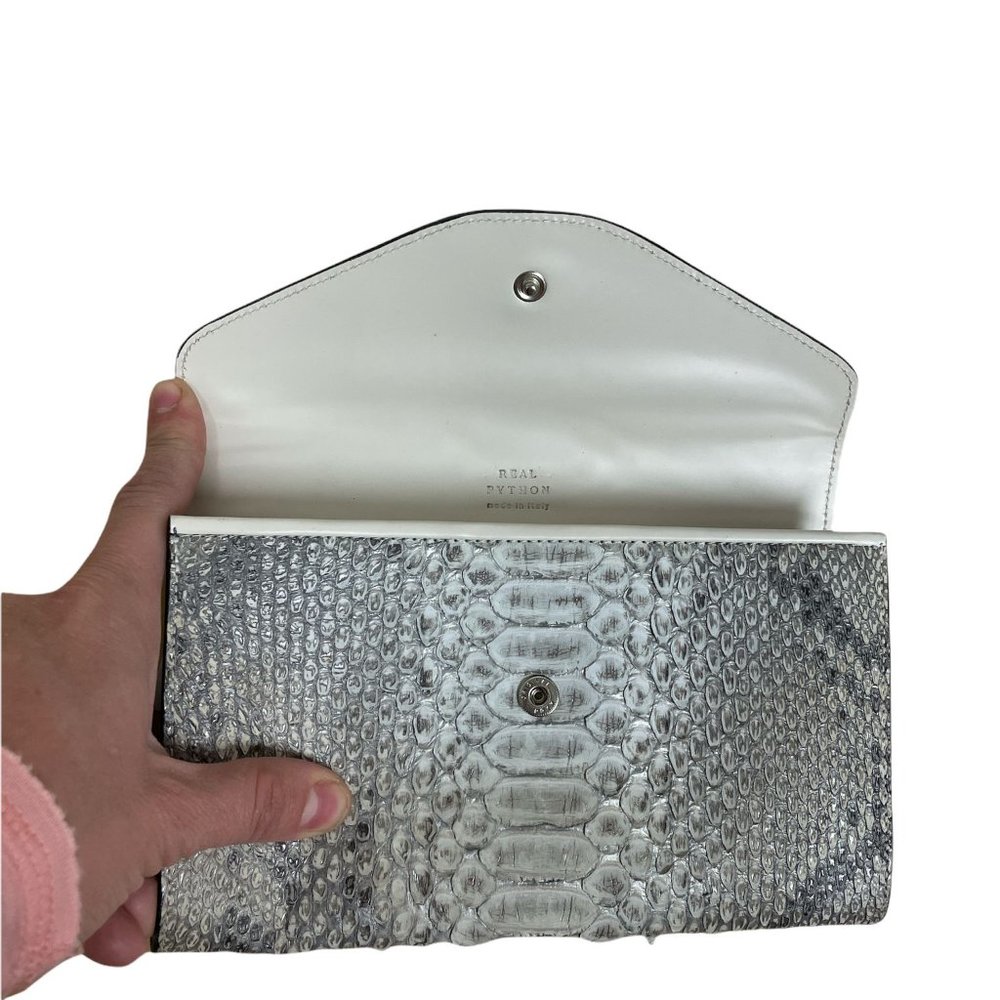 Python Snakeskin Clutch - image 4